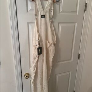 Cream Overalls by Daily Drills